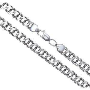 Серебряная цепочка Плоский Бисмарк  