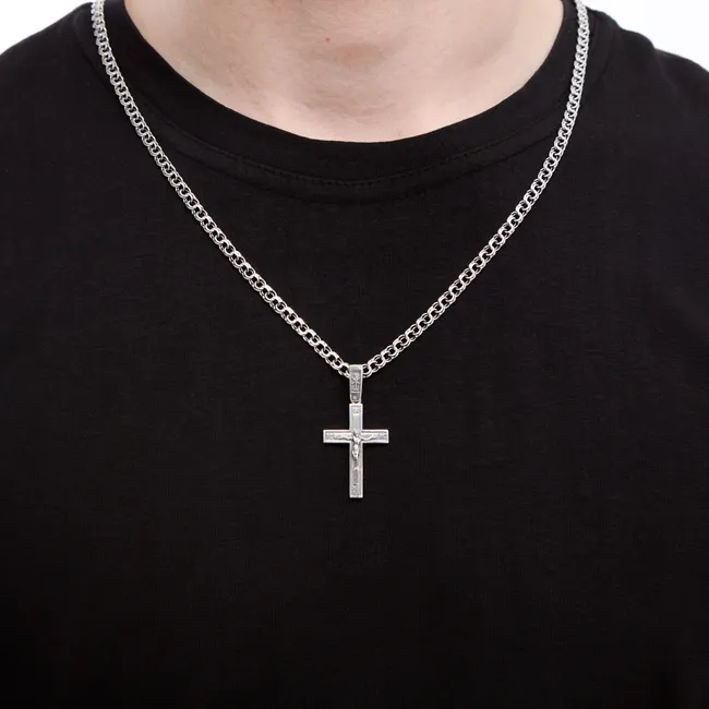 Срібний чоловічий набір Вірність  зображення 2