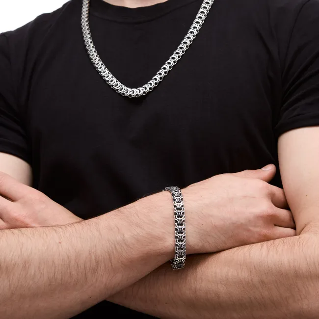 Срібний чоловічий набір Рамзес  зображення 3