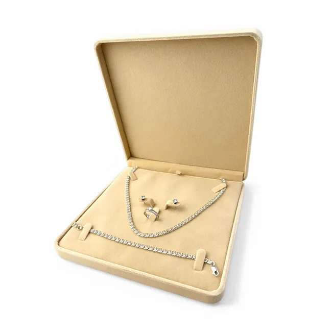 Подарунок для мами срібний набір Мелана 