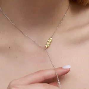 Срібне Кольє Колосок  зображення 3