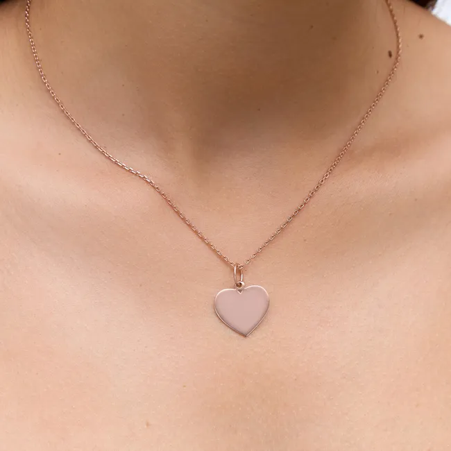 Срібна підвіска Серце  з позолотою  зображення 4