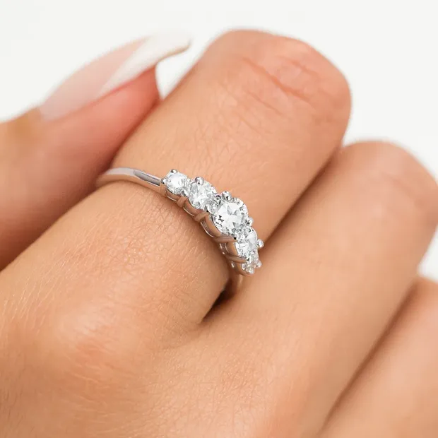 Срібний набір Джулія та Футляр №7 бордовий