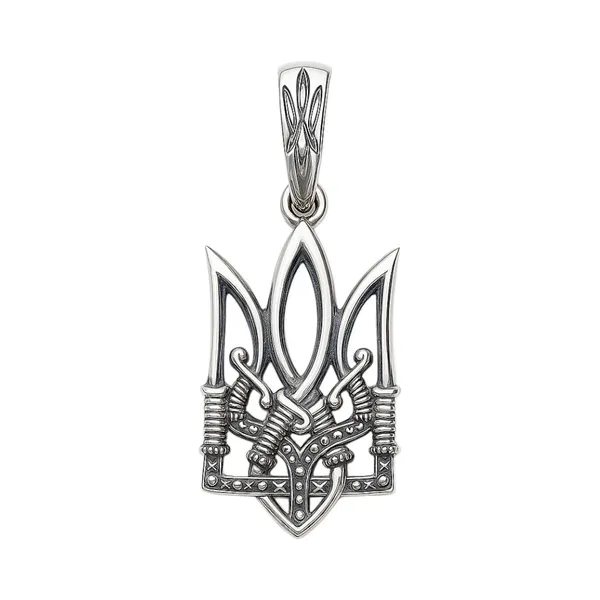 Silver Trident Pendant