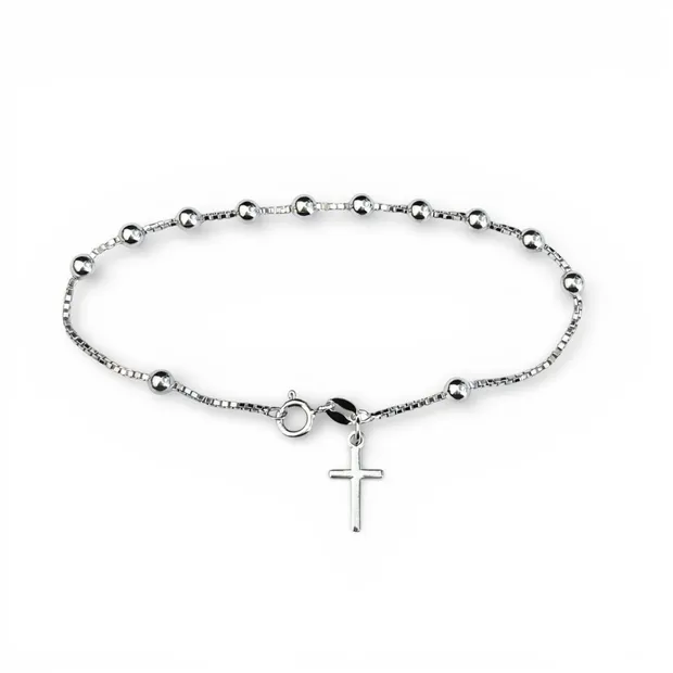 Срібний браслет Вервиця