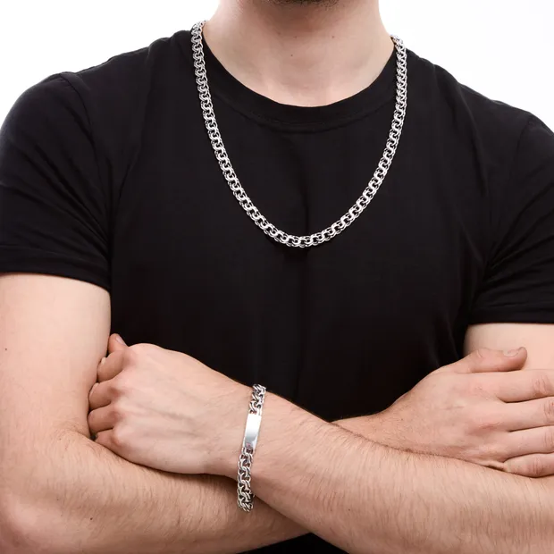 Срібний чоловічий набір Техас