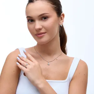 Срібний набір Квітка  зображення 2