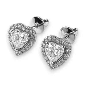 Срібні сережки Марсель Сердечко   зображення 2