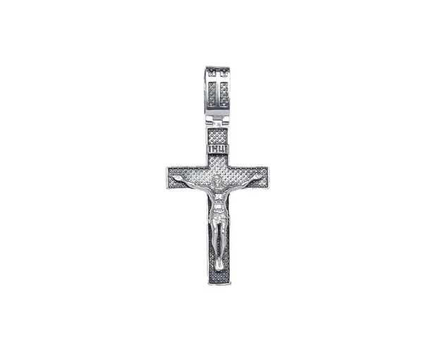 Срібний хрестик Розп'яття масивний 134-СО