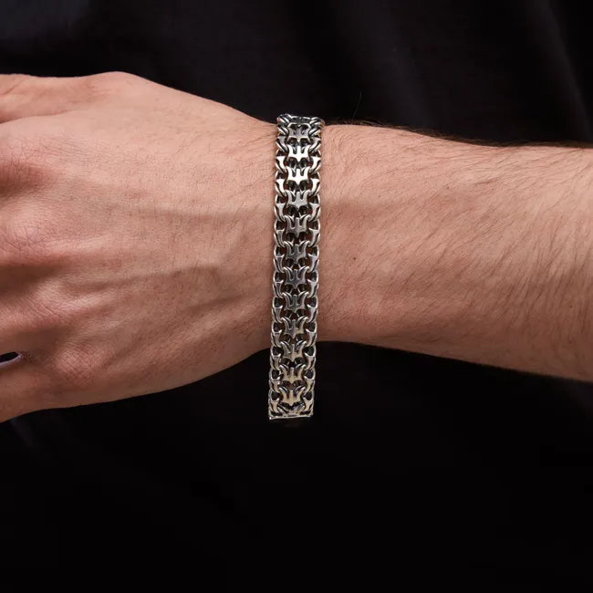 Срібний браслет Тризуб   зображення 2