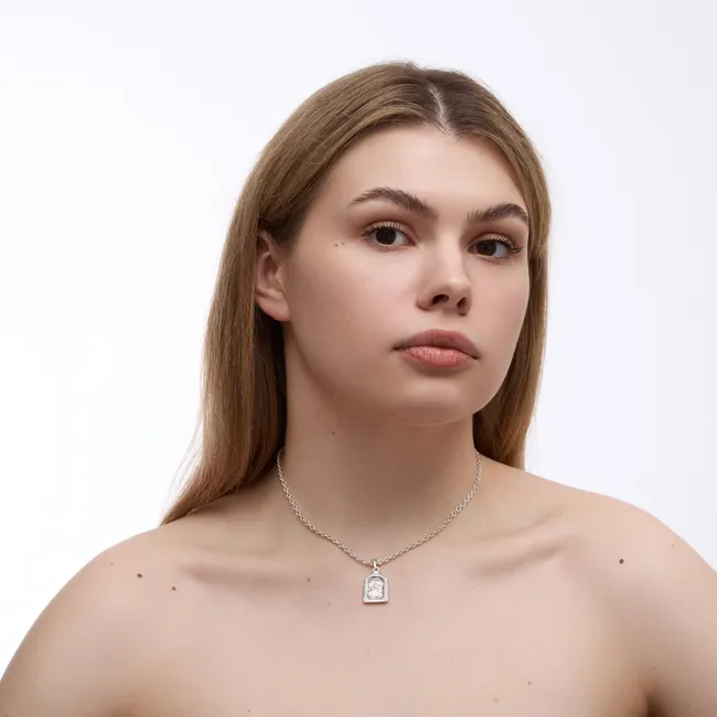 Серебряная подвеска Божья Мать  зображення 3