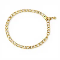 Срібний браслет Арабський Бісмарк в позолоті з фіанітами