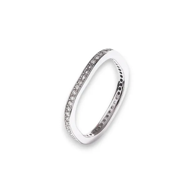 Срібна каблучка Тонкий Квадрат 