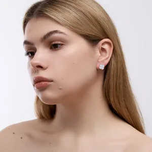 Срібні сережки Конюшина   зображення 5