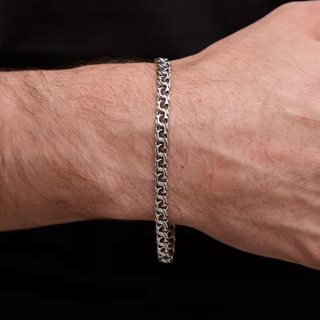 Серебряный браслет Класический Бисмарк  зображення 3