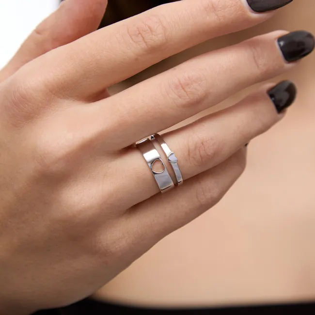 Срібна Каблучка Heart  зображення 4