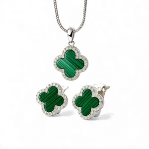 Срібний набір Конюшина 