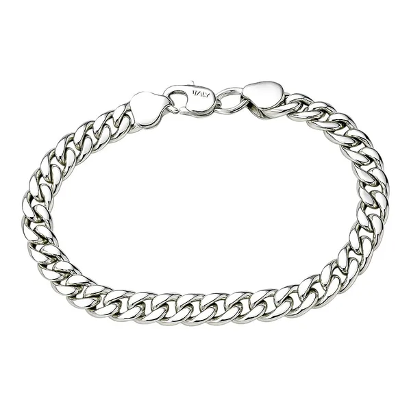 Срібний браслет Панцирний 