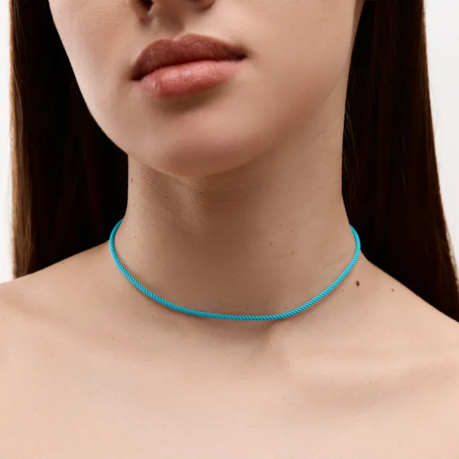 Silk cord with silver clasp Milan  зображення 17