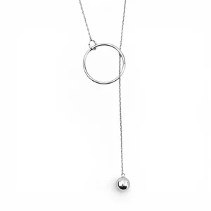 Срібне кольє Орбіта  