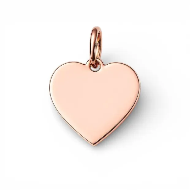 Серебряная подвеска Сердце с позолотой