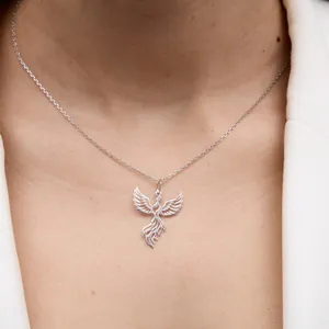 Срібна підвіска Вогняний Фенікс   зображення 5