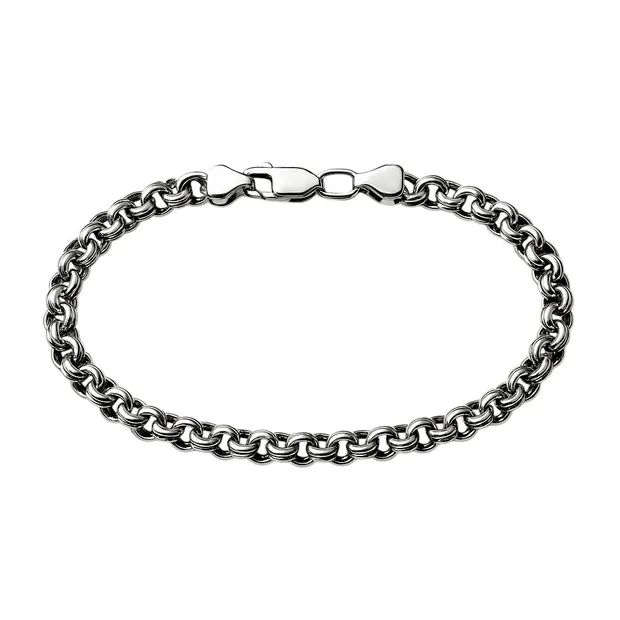 Серебряный браслет Плоский Бисмарк