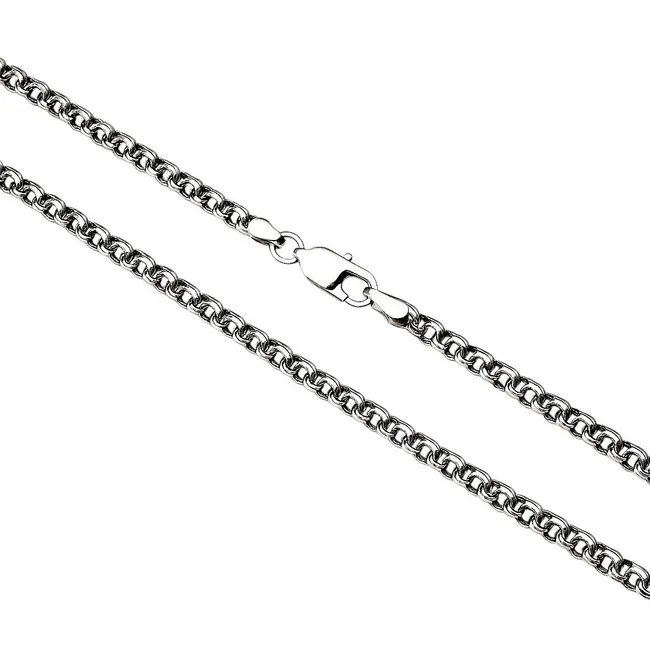 Срібний ланцюжок Плоский Бісмарк