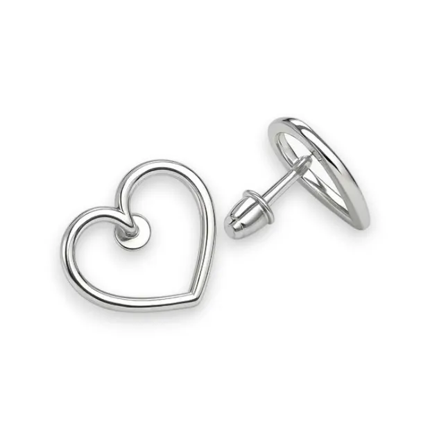 Срібні сережки  Серденька   