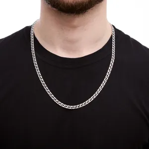 Серебряная цепочка Плоский Бисмарк   зображення 2