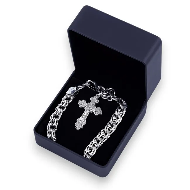 Срібний набір Сильний та футляр Класика  зображення 2