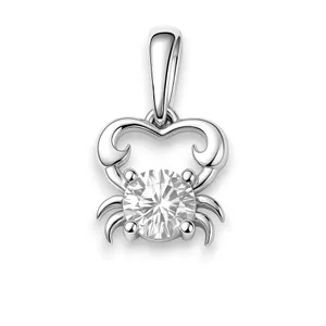 Срібна підвіска Рак 