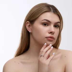 Срібний набір Марсель Прозорий  зображення 2