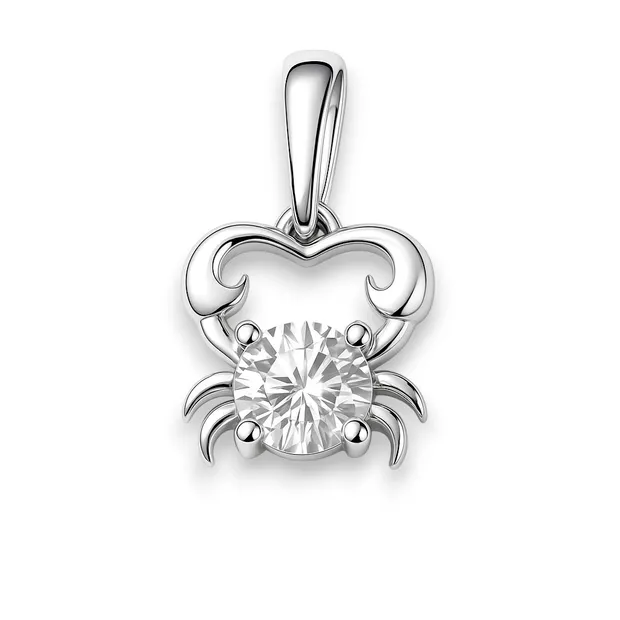 Срібна підвіска Рак