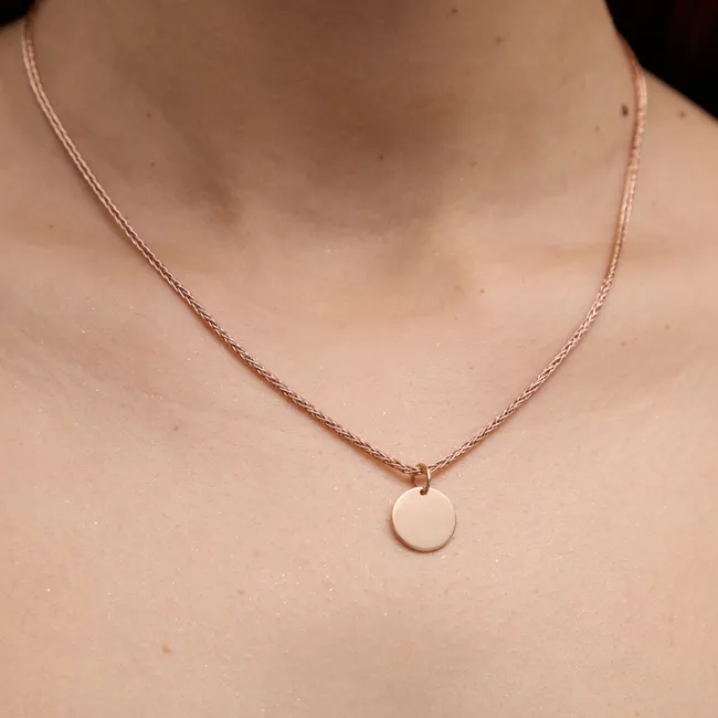 Срібна підвіска для гравіювання Монета з позолотою  зображення 4