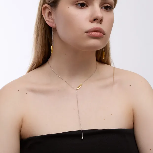 Срібний набір Колосок