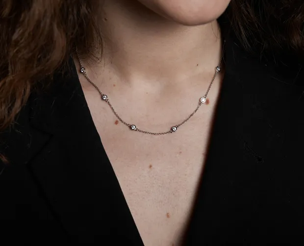 Silver necklace Beyoncé