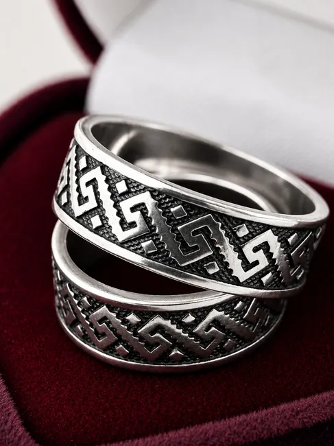 Серебряное кольцо Вышиванка   зображення 4