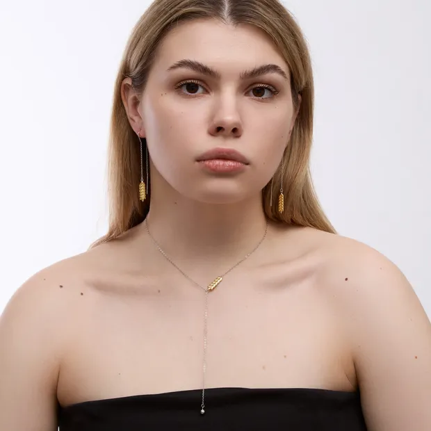 Срібний набір Колосок