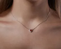 Срібне кольє Марсель Сердечко 