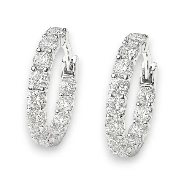 Срібні сережки конго Мавка