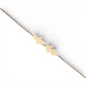 Silver bracelet for engraving with pedant Children 