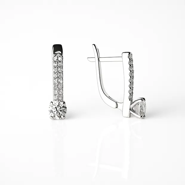 Silver earrings Verona