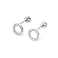 Срібні сережки пусети Моніка 