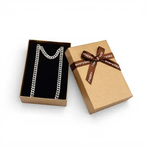 Срібний ланцюжок панцирний та Коробка під набір "Happy everyday" 