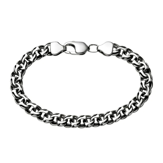 Серебрянный браслет Классический Бисмарк