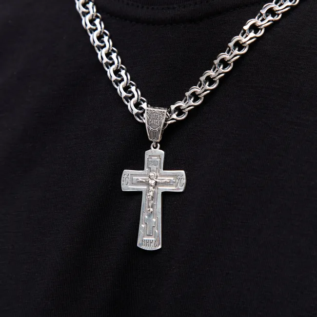 Срібний хрестик Дужість   зображення 4