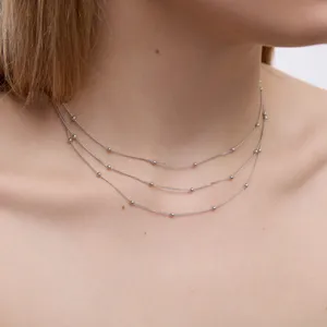 Срібне Кольє З Кульками  зображення 3