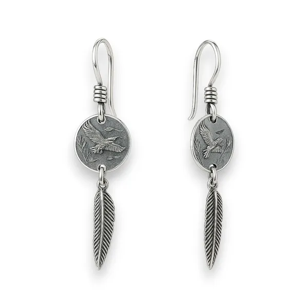 Срібні сережки з французькою застібкою Селевіт 