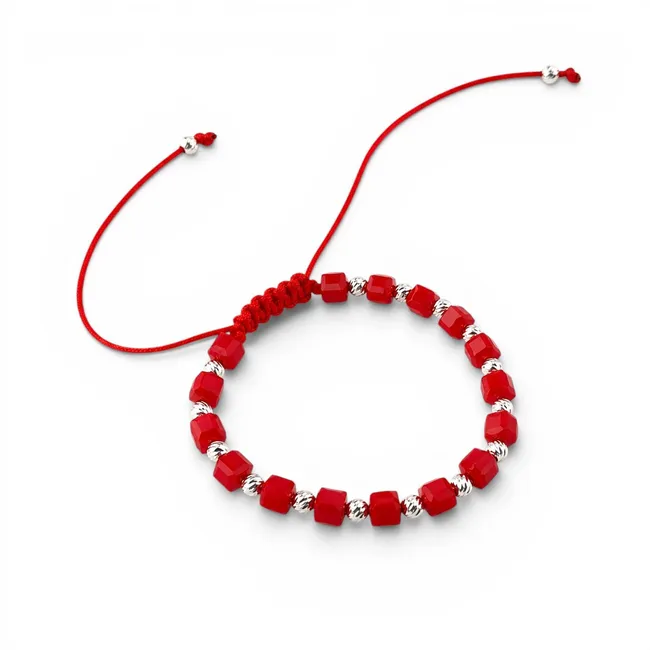 Срібний браслет з камінцями Енергія Життя   